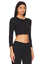 view 3 of 5 The Cropped Cardi in Black