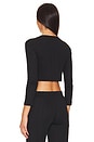 view 4 of 5 The Cropped Cardi in Black