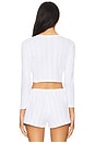 view 3 of 4 The Cropped Cardi in White