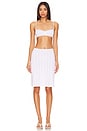 view 4 of 4 The Pointelle Skirt in White