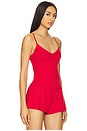 view 2 of 4 TOP LARGO DE TIRANTES THE LONG CAMI TOP in Cherry Red