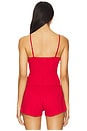 view 3 of 4 TOP LARGO DE TIRANTES THE LONG CAMI TOP in Cherry Red