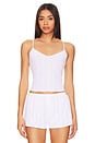 view 1 of 4 TOP LONGO THE LONG CAMI TOP in White