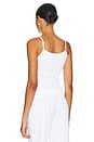 view 3 of 5 The Regular Picot Tank Top in White