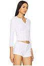 view 2 of 4 The Baby Henley Top in White