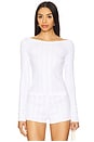 view 1 of 4 The Bateau Top in White