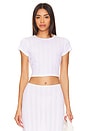 view 1 of 4 The Cropped Baby Tee in White