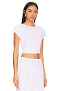 view 2 of 4 The Cropped Baby Tee in White