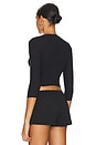 view 3 of 5 The Baby Henley Top in Black
