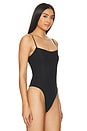 view 3 of 5 The Pointelle Bodysuit in Black