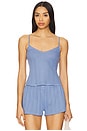 view 1 of 4 TOP CARACO LONG THE LONG CAMI TOP in French Blue