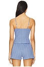 view 3 of 4 TOP CARACO LONG THE LONG CAMI TOP in French Blue