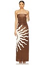 view 1 of 4 Daphne Dress in Sunburst Mocca