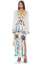 view 1 of 3 Aysha Kaftan Dress in Aiuoleindigo