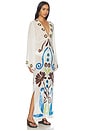 view 2 of 3 Aysha Kaftan Dress in Aiuoleindigo