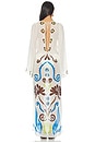 view 3 of 3 Aysha Kaftan Dress in Aiuoleindigo