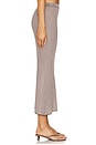 view 3 of 6 Micro Stripe Rib Skirt in Chocolate Stripe