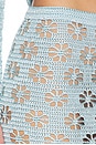 view 6 of 6 JUPE FLORAL CROCHET in Tide