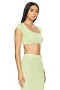 view 2 of 4 Crop Top in Sweet Lime
