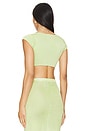 view 3 of 4 Crop Top in Sweet Lime