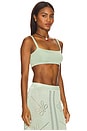 view 2 of 4 Knit Bandeau Top in Eucalyptus