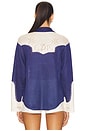 view 3 of 4 Western Shirt in Navy & Natural