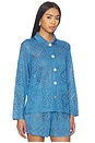 view 3 of 5 Handkerchief Long Sleeve Shirt in Washed Cobalt