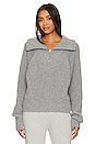 view 1 of 4 Molina Half Zip Sweater in Gray Melange