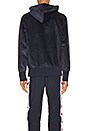 view 3 of 4 Corduroy Hooded Sweatshirt in Navy