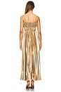 view 3 of 3 MAXIVESTIDO SANNA in Metallic Gold