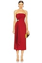 view 1 of 4 Whitnell Midi Dress in Burgundy