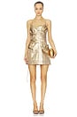 view 1 of 4 Hillsome Mini Dress in Gold