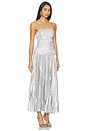view 2 of 4 Rockland Midi Dress in Dove Metallic
