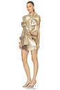 view 4 of 4 ROBE COURTE OAKENZALE in Gold