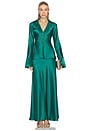 view 5 of 6 Brosa Maxi Skirt in Deep Emerald
