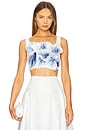 view 1 of 4 Cragiburne Top in Ivory & Midnight