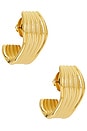 view 1 of 3 Cala Earrings in Gold