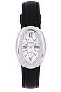 view 1 of 4 Bridgette Watch in Silver & Smooth Black