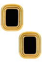 view 1 of 2 TACHUELA MARGAUX in Gold & Onyx
