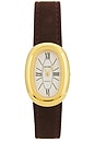 view 1 of 4 Bridgette Watch in White & Chocolate Suede