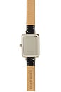 view 4 of 4 Mason Watch in Silver & Black Distressed