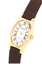 view 3 of 4 MONTRE EN CUIR EMMELINE in Gold & Espresso Croc