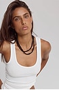 view 9 of 8 COLLIER AVEC PERLES SERPHINA in Black