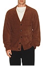 view 3 of 4 Eyelash Cardigan in Chocolate