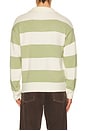 view 2 of 4 Theo Striped Rugby Sweater in Moss