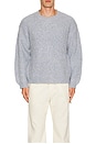 view 3 of 3 Aidan Chunky Crew Sweater in Slate Blue