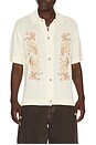 view 1 of 5 Anderson Embroidered Camp Shirt in Ivory Combo