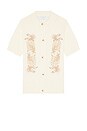 view 4 of 5 Anderson Embroidered Camp Shirt in Ivory Combo