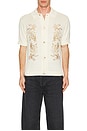 view 3 of 3 Embroidered Buttondown Shirt in Ivory