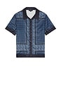 view 1 of 4 Foulard Print Buttondown Shirt in Navy Combo